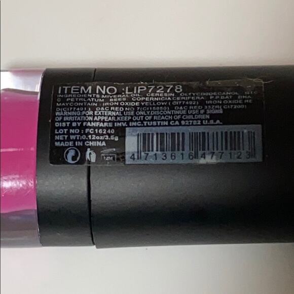 NEW Amuse LIPSTICK Matte Pink 7278 Long Lasting Made USA Lip Color Blush Stick - Picture 3 of 4